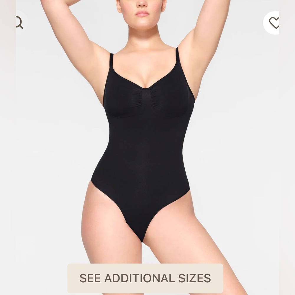 Skims Brief Bodysuit in Black